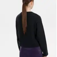 Лонгслив унисекс Siluetti Fuori, черный, размер S/M