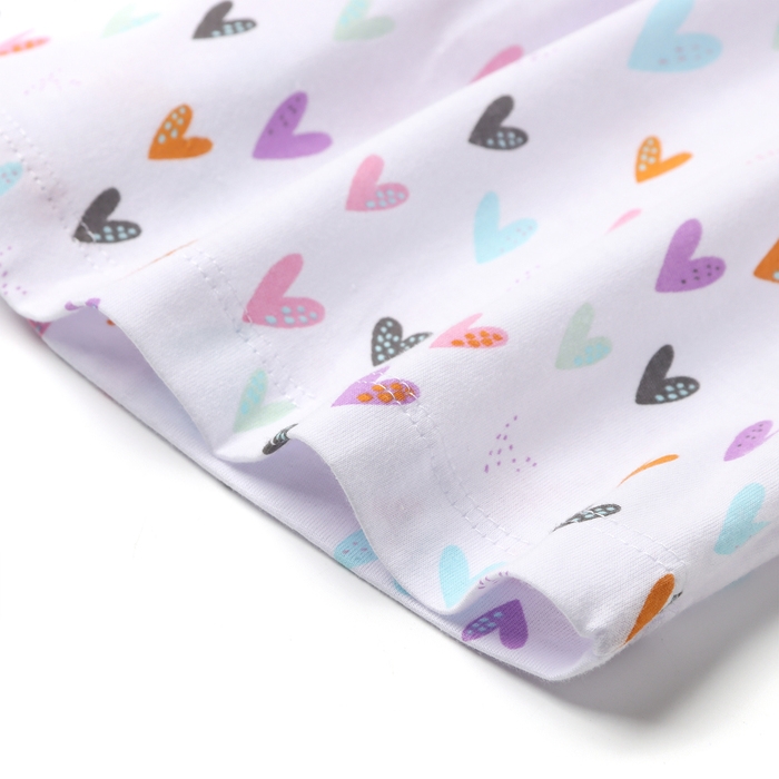 Платье для девочки "Сердечки", цвет белый, рост 116-122 см