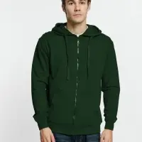 Толстовка на молнии с капюшоном Siverga 2.0, темно-зеленая, размер 4XL