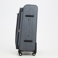 Чемодан большой 95 л (L), отдел на молнии, с расширением, кодовый замок, 4 колеса, наружный карман, цвет серый Чемодан большой 95 л (L), отдел на молнии, с расширением, кодовый замок, 4 колеса, наружный карман, цвет серый