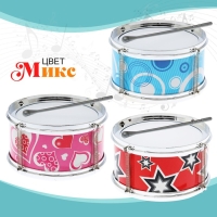 Детский музыкальный инструмент &laquo;Барабан: Ритм&raquo;, МИКС