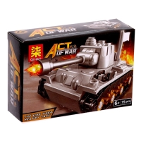 Конструктор блочный &laquo;Танки&raquo;, 6 видов, МИКС