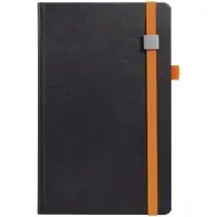 Ежедневник Ton Metal, недатированный, черный с оранжевым Ежедневник Ton Metal, недатированный, черный с оранжевым