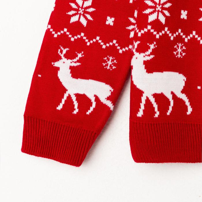 Джемпер вязаный детский KAFTAN Джемпер вязаный детский KAFTAN "New Year" размер 32 (110-116 см)