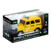 Машина металлическая УАЗ Hunter &laquo;Такси&raquo;, инерция, 1:43