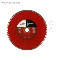 Диск алмазный отрезной ЛОМ, TURBO, сухой рез, 230 х 22 мм Диск алмазный отрезной ЛОМ, TURBO, сухой рез, 230 х 22 мм