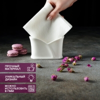 Салфетница фарфоровая Magistro «Бланш», 11,5×5×8 см, цвет белый Салфетница фарфоровая Magistro «Бланш», 11,5×5×8 см, цвет белый
