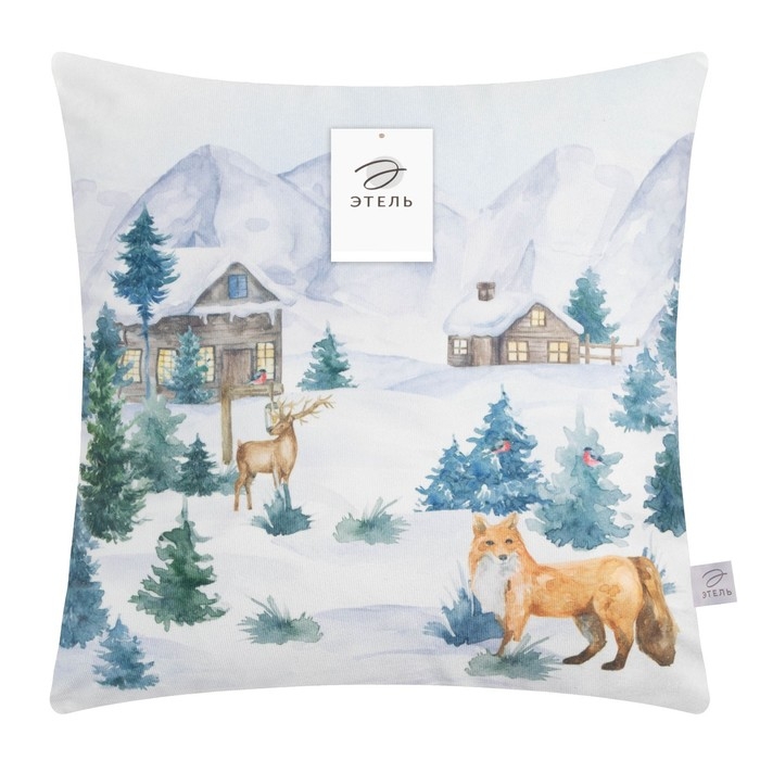 Чехол на подушку Этель Чехол на подушку Этель "Зима", 40*40 см, 100 п/э, велюр