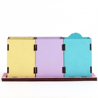 Органайзер для канцелярии &laquo;Сияй&raquo; девочка, 6,5 х 6,5 х 12,2 см