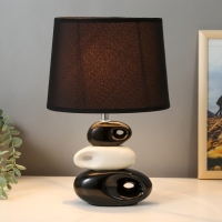 Настольная лампа 16876/1RD+WT E14 40Вт бело-черный 23х16х34 см RISALUX Настольная лампа 16876/1RD+WT E14 40Вт бело-черный 23х16х34 см RISALUX