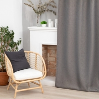 Штора портьерная Этель «Классика», цвет тёмно бежевый, на шторной ленте, 270х300 см, 100% п/э Штора портьерная Этель «Классика», цвет тёмно бежевый, на шторной ленте, 270х300 см, 100% п/э