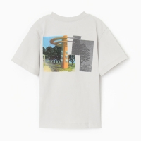 Футболка для мальчика, цвет серый лёд, рост 104-110 см