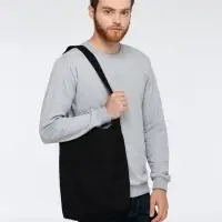 Сумка холщовая через плечо Artspace, черная