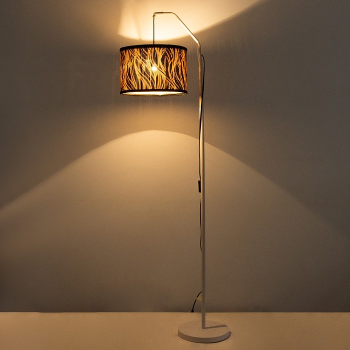 Торшер без абажура "Медиум" Е27 40Вт  белый 32х26х151см