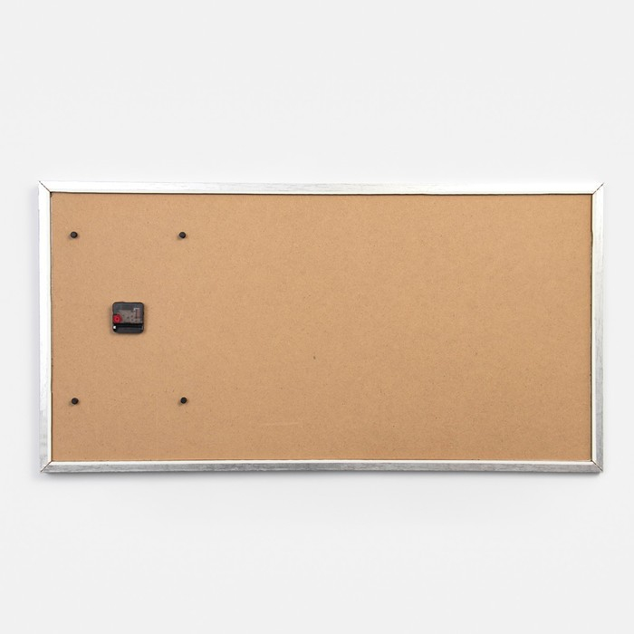 Часы-картина настенные, интерьерные "Герберы", 50 х 100 см, на холсте, бесшумные