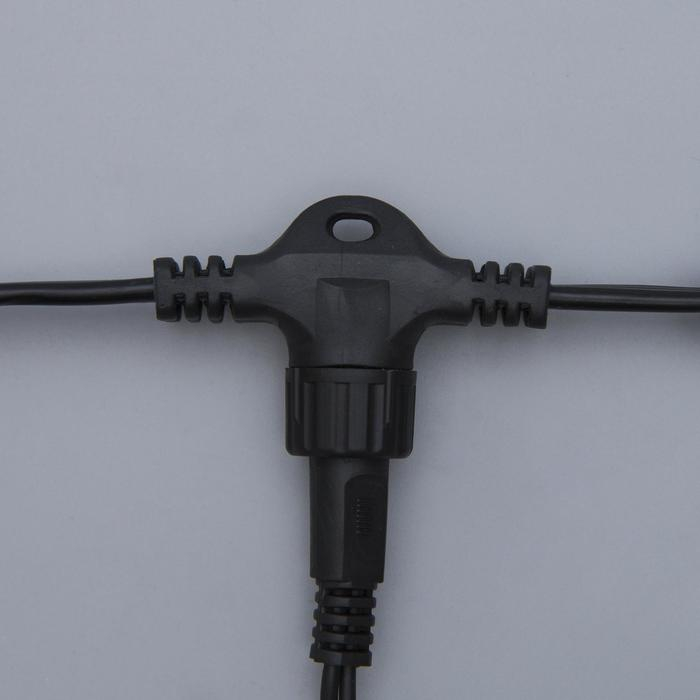 Гирлянда &laquo;Занавес&raquo; 2 &times; 6 м, IP44, УМС, тёмная нить, 1440 LED, свечение белое, 220 В