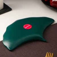 Блюдо для фруктов Доляна &laquo;Ракушка&raquo;, 23&times;15 см, цвет зелёный