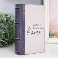 Сейф-книга дерево кожзам "Пусть любовь будет сердцем этого дома" 21х13х5 см Сейф-книга дерево кожзам "Пусть любовь будет сердцем этого дома" 21х13х5 см