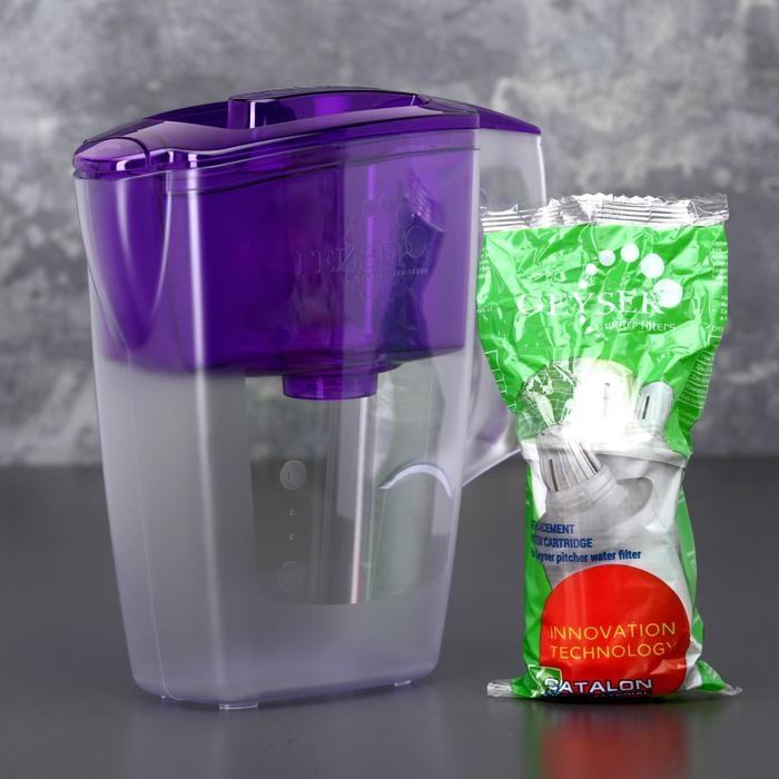 Фильтр-кувшин «Гейзер-альфа», 2,5 л, цвет сиреневый Фильтр-кувшин «Гейзер-альфа», 2,5 л, цвет сиреневый