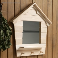 Зеркало "Теремок", сосна, натуральный, 65×43×10 см Зеркало "Теремок", сосна, натуральный, 65×43×10 см