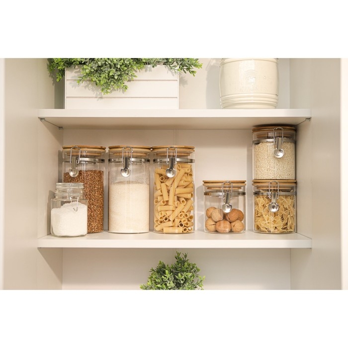 Банка стеклянная для сыпучих продуктов с бугельным замком Magistro «Эко», 1,2 л, 10×20 см Банка стеклянная для сыпучих продуктов с бугельным замком Magistro «Эко», 1,2 л, 10×20 см