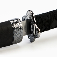 Сувенирное оружие «Катана», без подставки, чёрные ножны под змеиную кожу, матовый 70 см Сувенирное оружие «Катана», без подставки, чёрные ножны под змеиную кожу, матовый 70 см