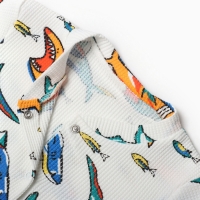 Комбинезон детский, цвет белый, рост 68 см