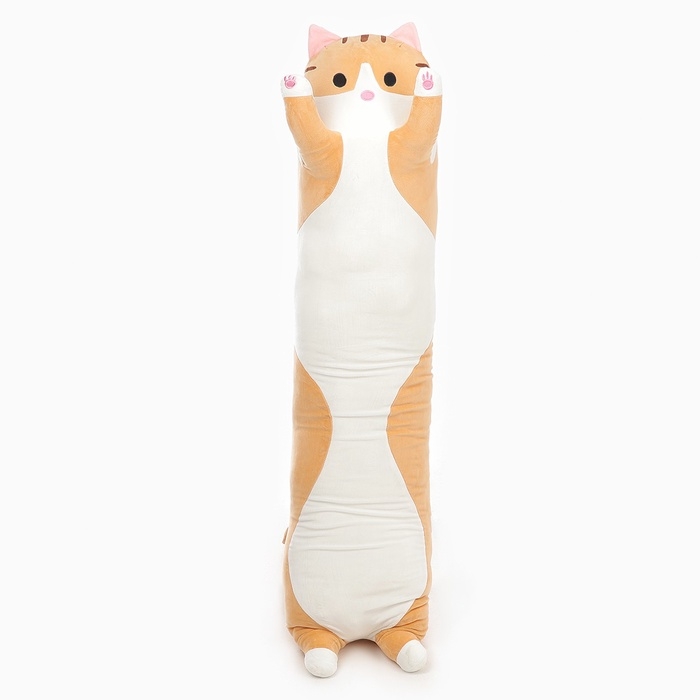 Шкурка мягкой игрушки «Кот-батон», 130 см, цвет рыжий, без набивки Шкурка мягкой игрушки «Кот-батон», 130 см, цвет рыжий, без набивки