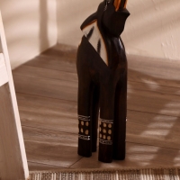 Сувенир дерево "Слон с цветком на спине" 60х15х7 см