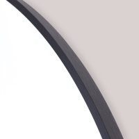 Зеркало "Чёрный матовый", настенное, 100 × 3 см Зеркало "Чёрный матовый", настенное, 100 × 3 см