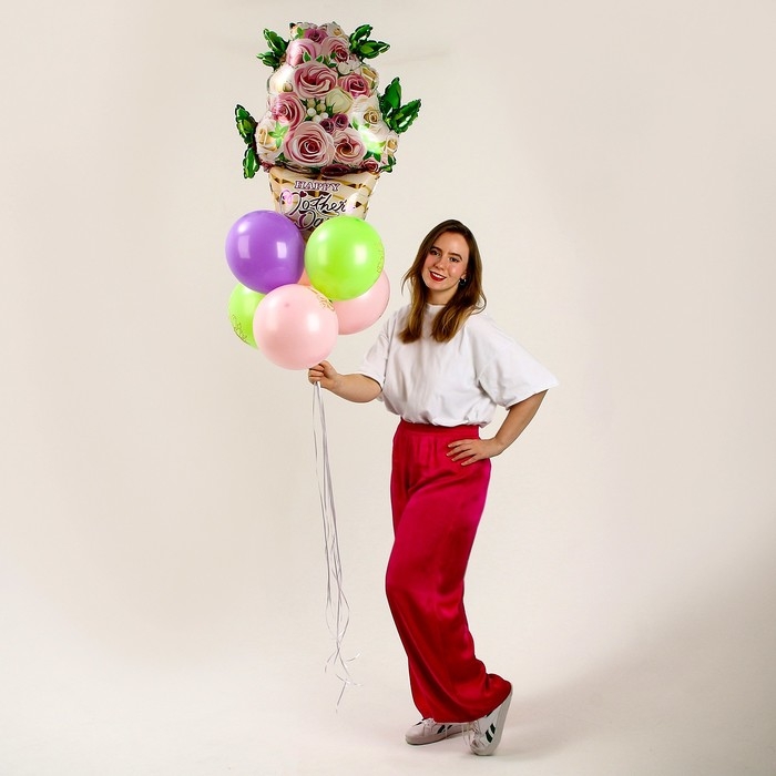 День матери. Набор воздушных шаров &laquo;Для мамы&raquo;, латекс, фольга, 7 шт.
