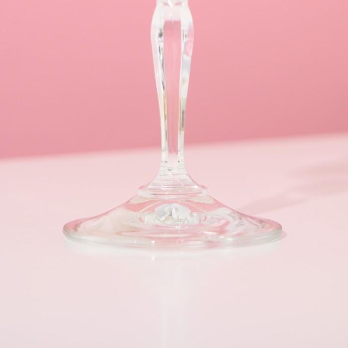 Набор бокалов для шампанского &laquo;Грация&raquo;, 2 шт, 190 мл, хрустальное стекло