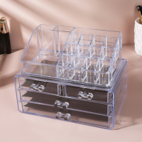 Бокс для хранения маникюрных/косметических принадлежностей, 20 секций, 23,5 × 14,5 × 19 см, 4 выдвижных ящика, цвет прозрачный Бокс для хранения маникюрных/косметических принадлежностей, 20 секций, 23,5 × 14,5 × 19 см, 4 выдвижных ящика, цвет прозрачный
