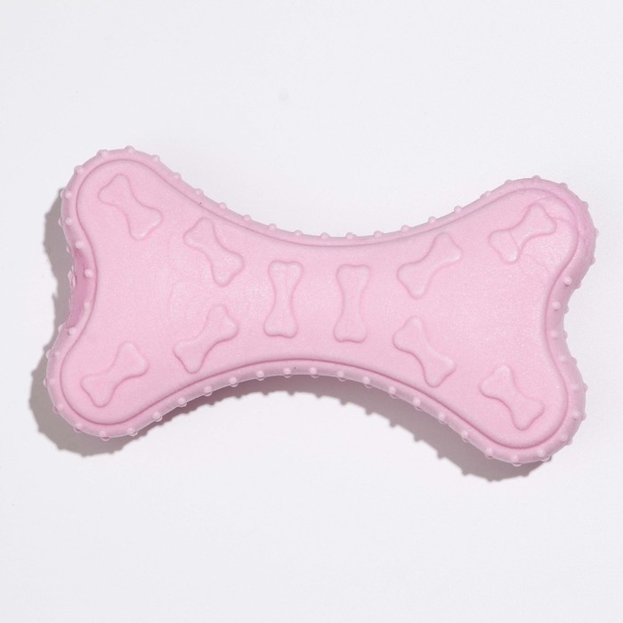 Игрушка плавающая "Косточки" Пижон Premium, вспененный TPR, 10,5 х 5,5 х 2 см, розовая