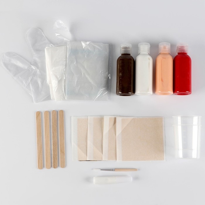 Набор для творчества. Флюид арт. Рисование акрилом на холсте с поталью &laquo;Закат&raquo;