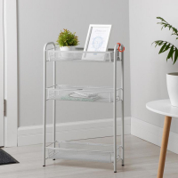 Этажерка ЗМИ &laquo;Ладья 1&raquo;, 3 яруса, 44&times;17&times;69,5 см, цвет серый