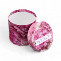 Набор шляпных коробок для цветов 4 в 1, упаковка подарочная, &laquo;Цветы&raquo;, 20 х 17,5 - 16 х 14 см