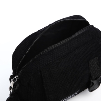 Сумка молодёжная на молнии, 1 наружный карман, цвет чёрный Сумка молодёжная на молнии, 1 наружный карман, цвет чёрный