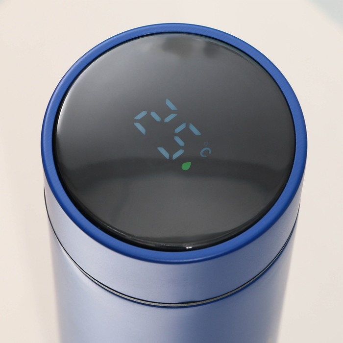 Термос с индикатором температуры &laquo;Лучший рыбак&raquo;, 500 мл, сохраняет тепло 10-12 ч