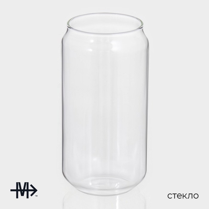 Стаканы «Брук», 450 мл, 7,5×15 см, набор 2 шт, стекло, прозрачные Стаканы «Брук», 450 мл, 7,5×15 см, набор 2 шт, стекло, прозрачные