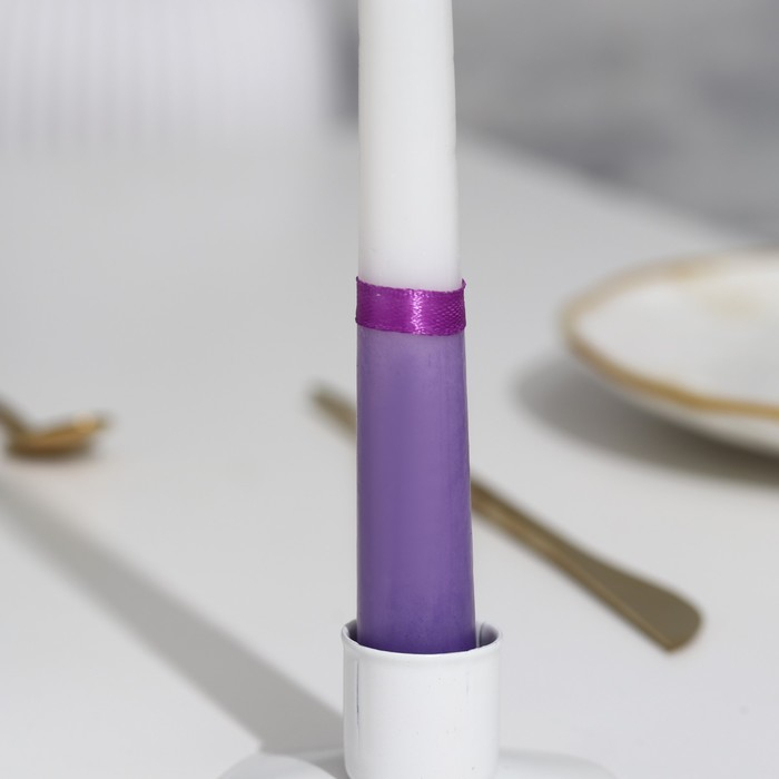 Набор свадебных свечей Набор свадебных свечей "Совет да любовь" фиолетовый: родительские 1,8х17,5; очаг 4х13,5