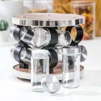 Набор для специй на подставке &laquo;Модерн&raquo;, 30&times;9&times;22 см, ёмкость 90 мл, 4&times;9,5 см, 8 шт