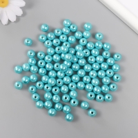 Набор бусин "Жемчуг" d 10 мм, 250 гр, бирюзовый Набор бусин "Жемчуг" d 10 мм, 250 гр, бирюзовый