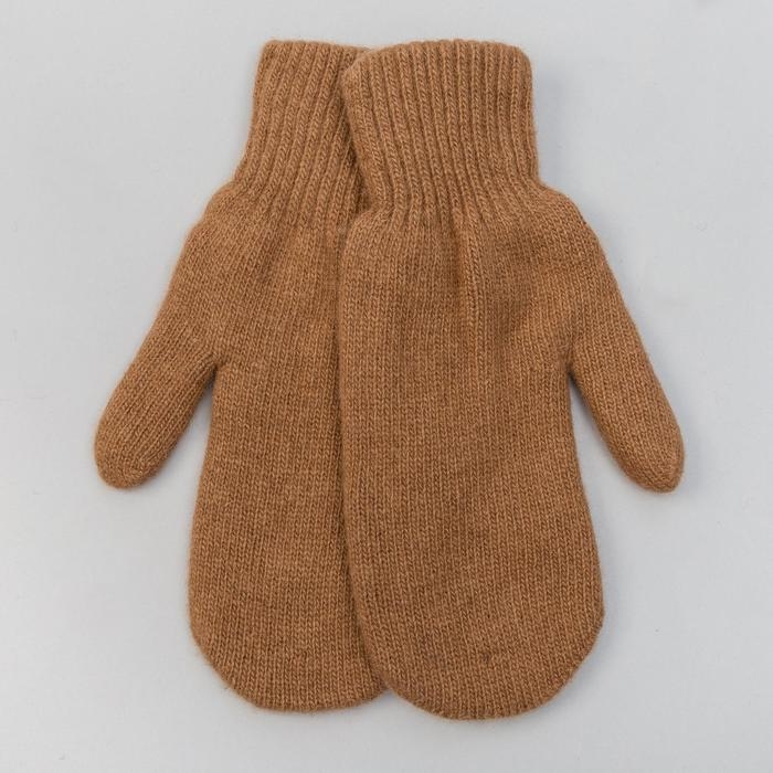 Варежки мужские из монгольской шерсти, цвет рыжий, размер 20-24 Варежки мужские из монгольской шерсти, цвет рыжий, размер 20-24