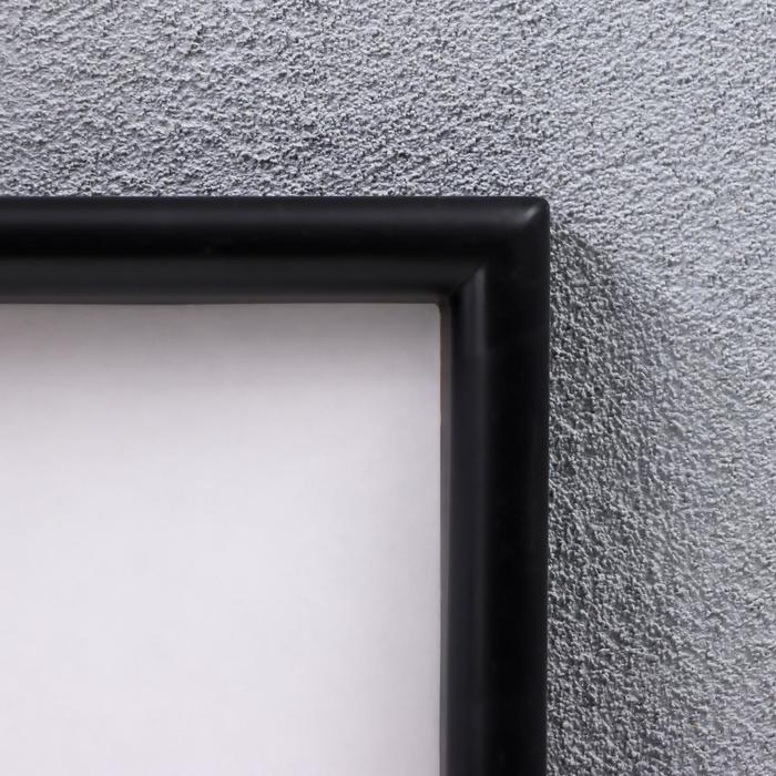 Фоторамка пластик L-4 21х30 см, чёрный ( пластиковый экран )