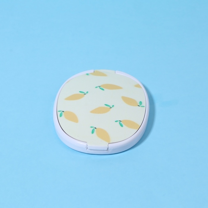 Зеркало складное &laquo;Лимон&raquo;, с расчёской, 6,5 &times; 9,5 см