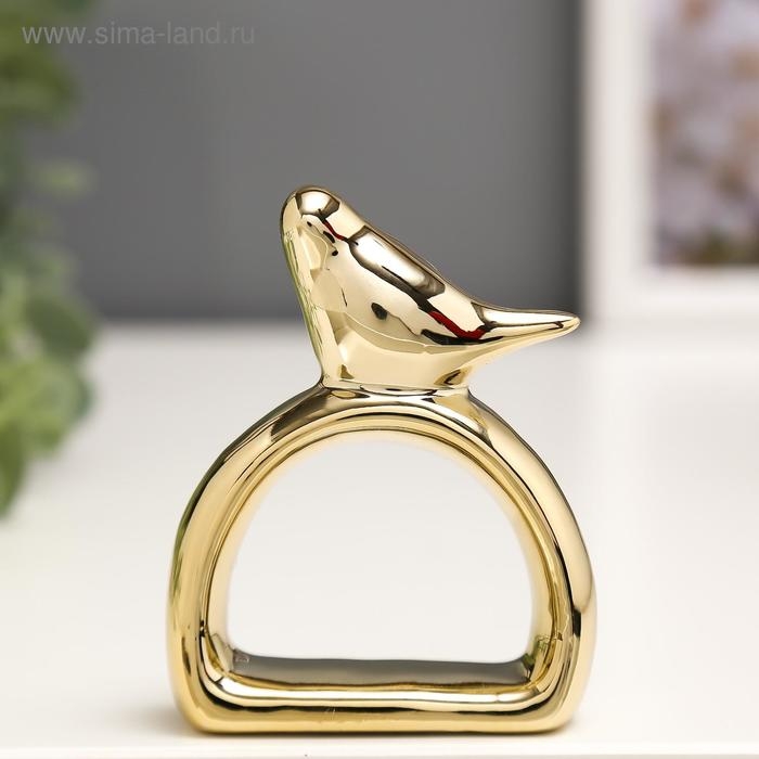 Сувенир керамика держатель для салфеток Сувенир керамика держатель для салфеток "Воробушек" медь 7,5х5,8х2,2 см