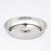 Крышка-Клош из нержавеющей стали, 24&times;24&times;4 см, круглая