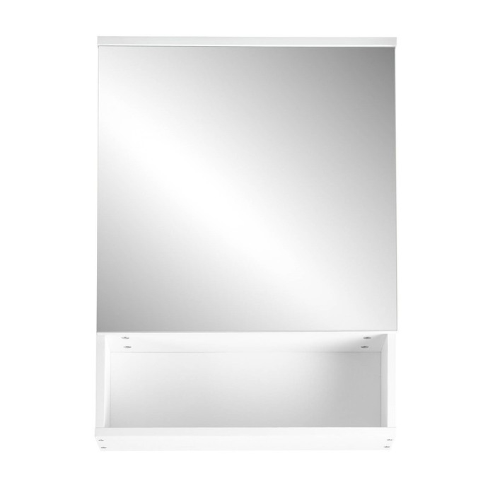 Комплект мебели: для ванной комнаты "Вега 55": зеркало-шкаф + тумба + раковина