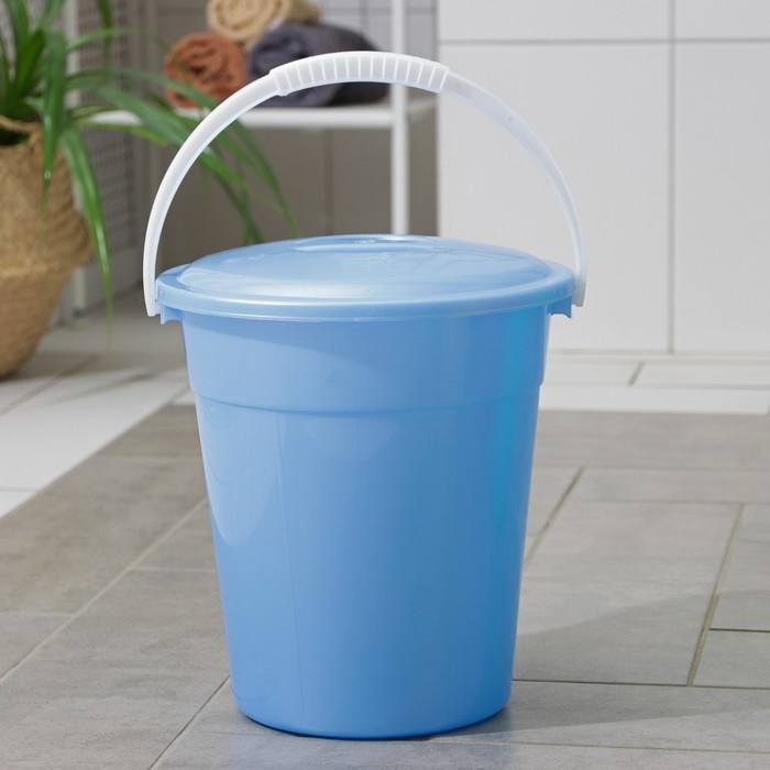 Ведро пищевое с крышкой &laquo;Евро&raquo;, 8 л, особопрочное, цвет МИКС